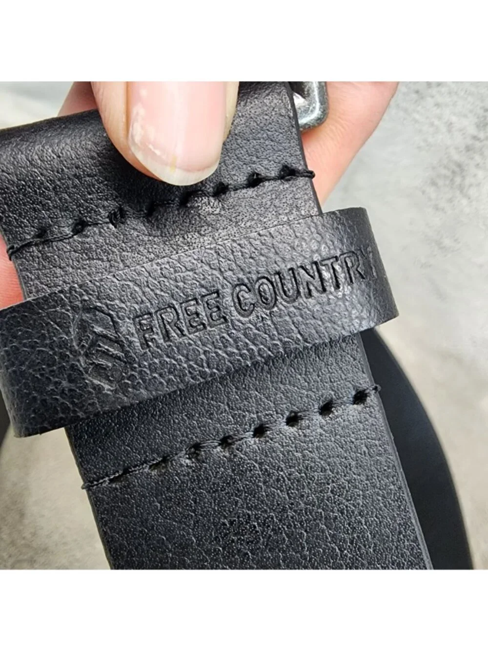 Free Country Belt Mens 36 Black Genuine Leather *NWT*